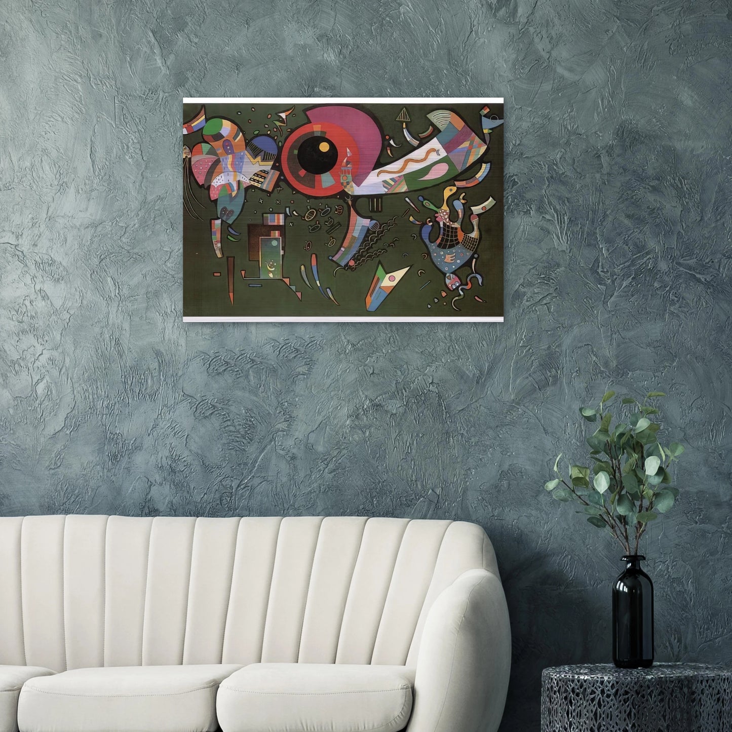 AROUND THE CIRCLE 1940 - Wassily Kandinsky Brushed Aluminum Print - 70x100 cm / 28x40 inches | Wassily Kandinsky Aluminum Print | Wassily Kandinsky Prints