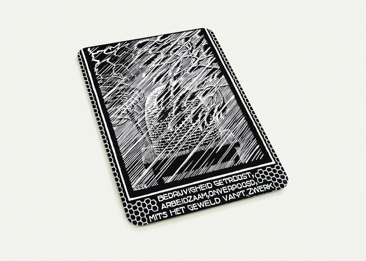 EMBLEMATA BEEHIVE By MC Escher Pack of 10 Post Cards | MC Escher Post Cards | A6 (10.5 x 14.8 cm) - 4.1 x 5.8 inches