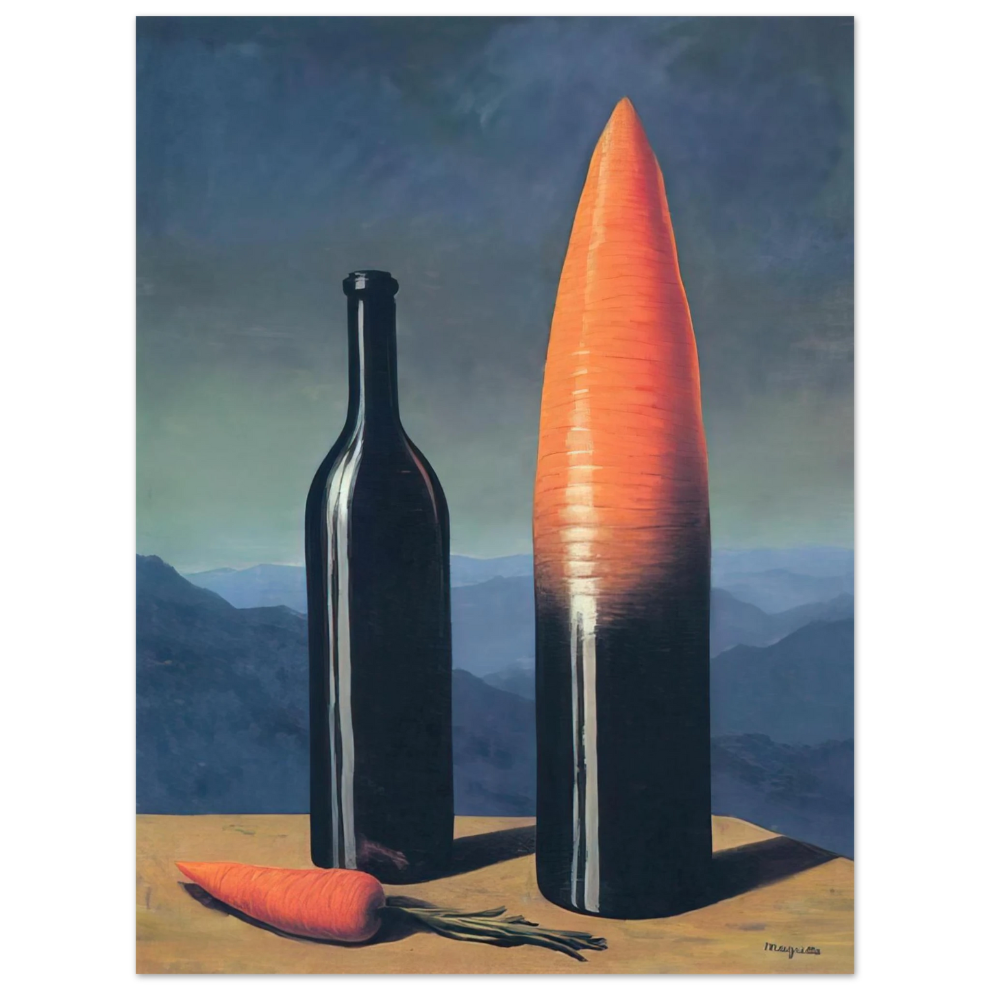 Rene Magritte - THE EXPLANATION 1952 Fine Art Poster - Default Title