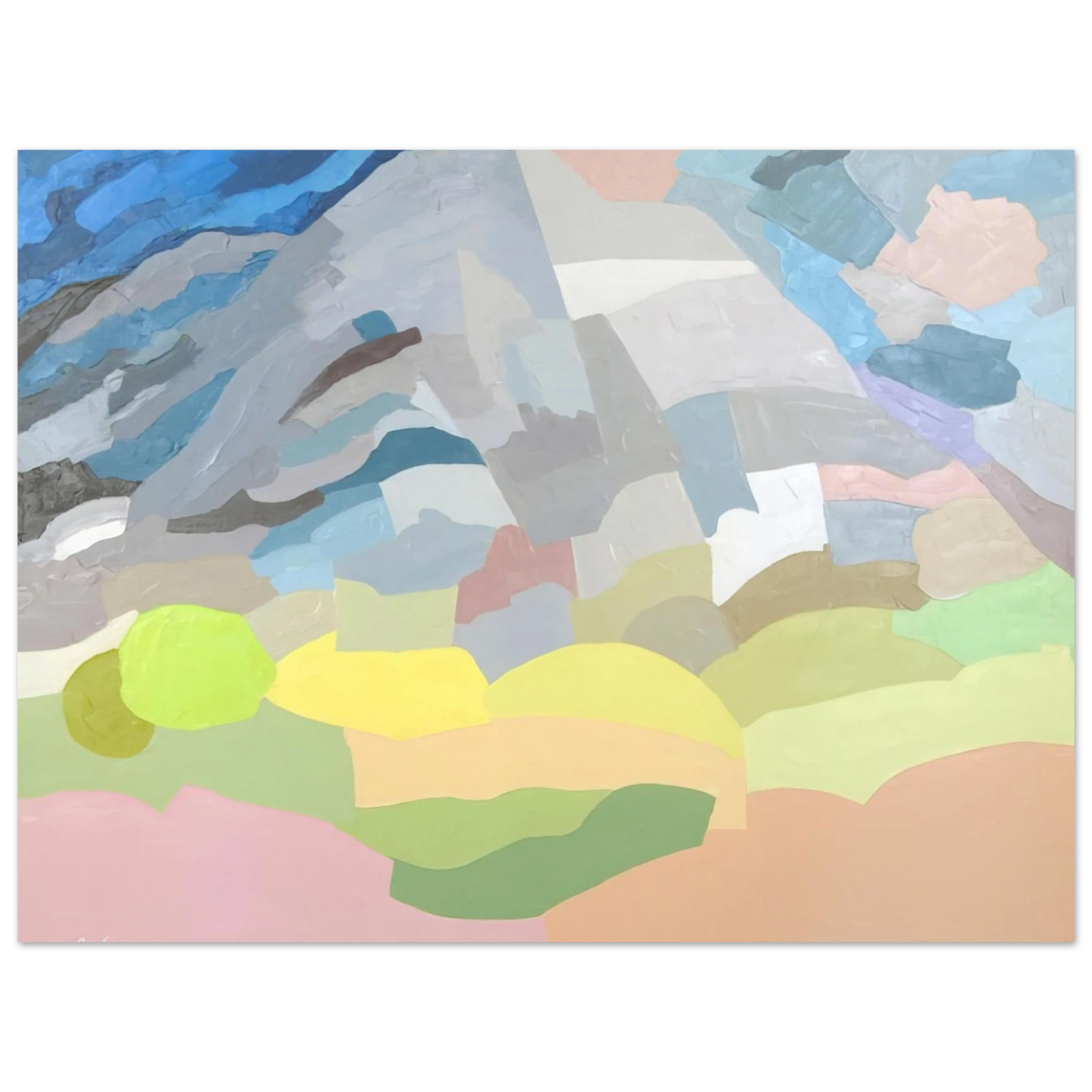 Etel Adnan - Mount Tamalpais - 1985 Fine Art Poster - Default Title