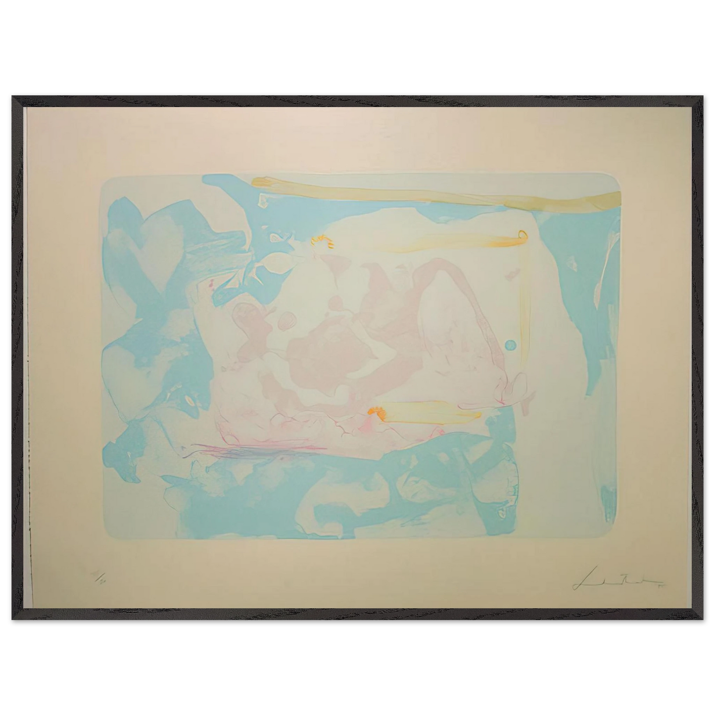 Helen Frankenthaler - Reflections III - 1995 Wall art - 50x70 cm / 20x28 inches - Fine Art Poster - -