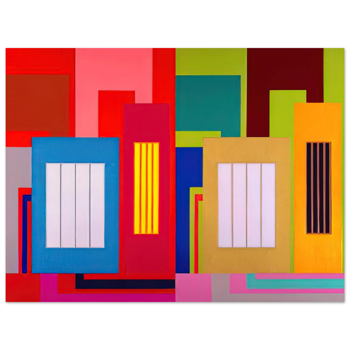 Peter Halley - Super Size - 2000 Fine Art Poster - Default Title