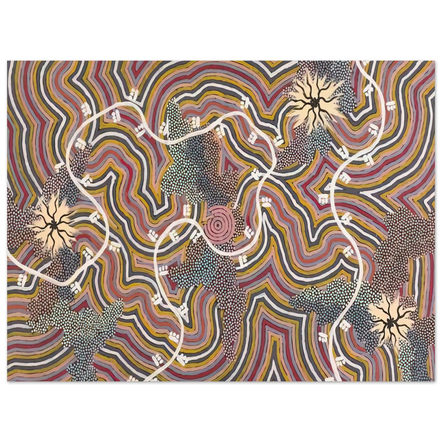Clifford Possum Tjapaltjarri - Possum Dreaming - 1996 Fine Art Poster - Default Title