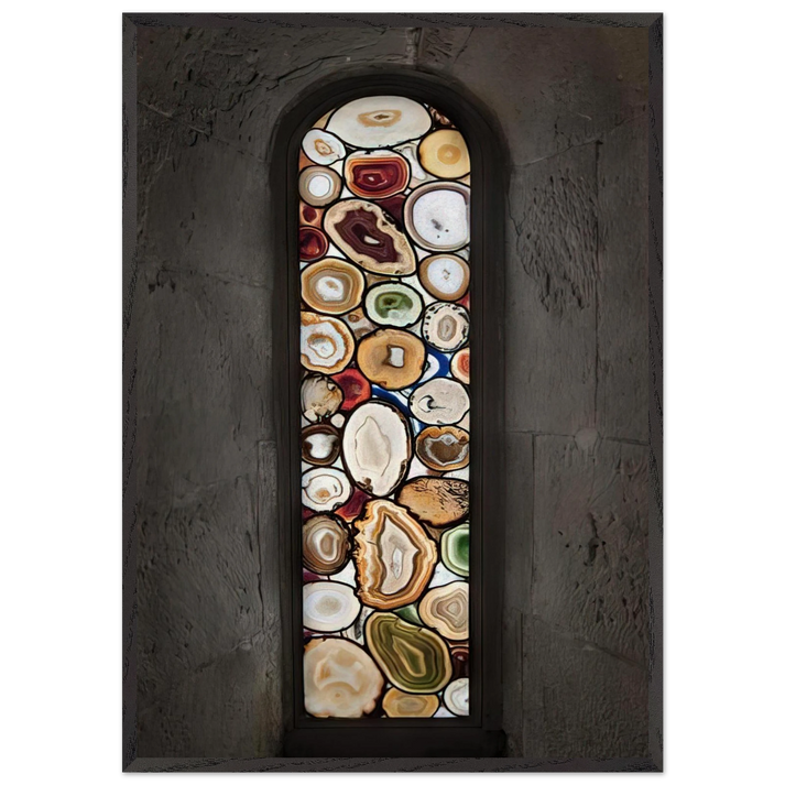 AHATFENSTER 2009 0 - Sigmar Polke 70x100 cm / 28x40 inches Framed Art Print – Black Wooden Frame