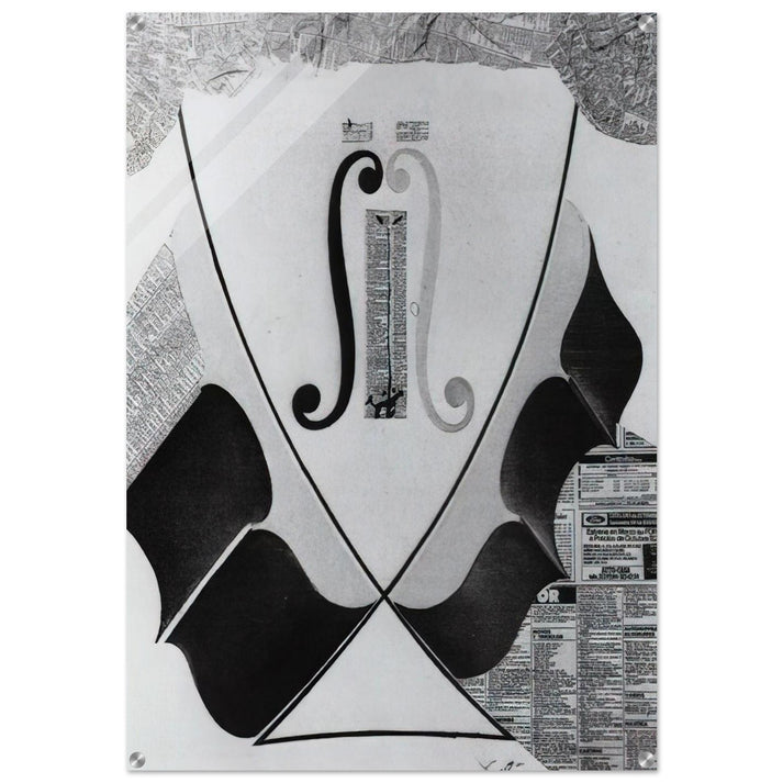 UNTITLED HEAD OF A SPANISH NOBLEMAN FASHIONED BY THE CATASTROPHE MODEL FROM A SWALLOW S TAIL - Salvador Dali Acrylic Print - 70x100 cm / 28x40″ inches