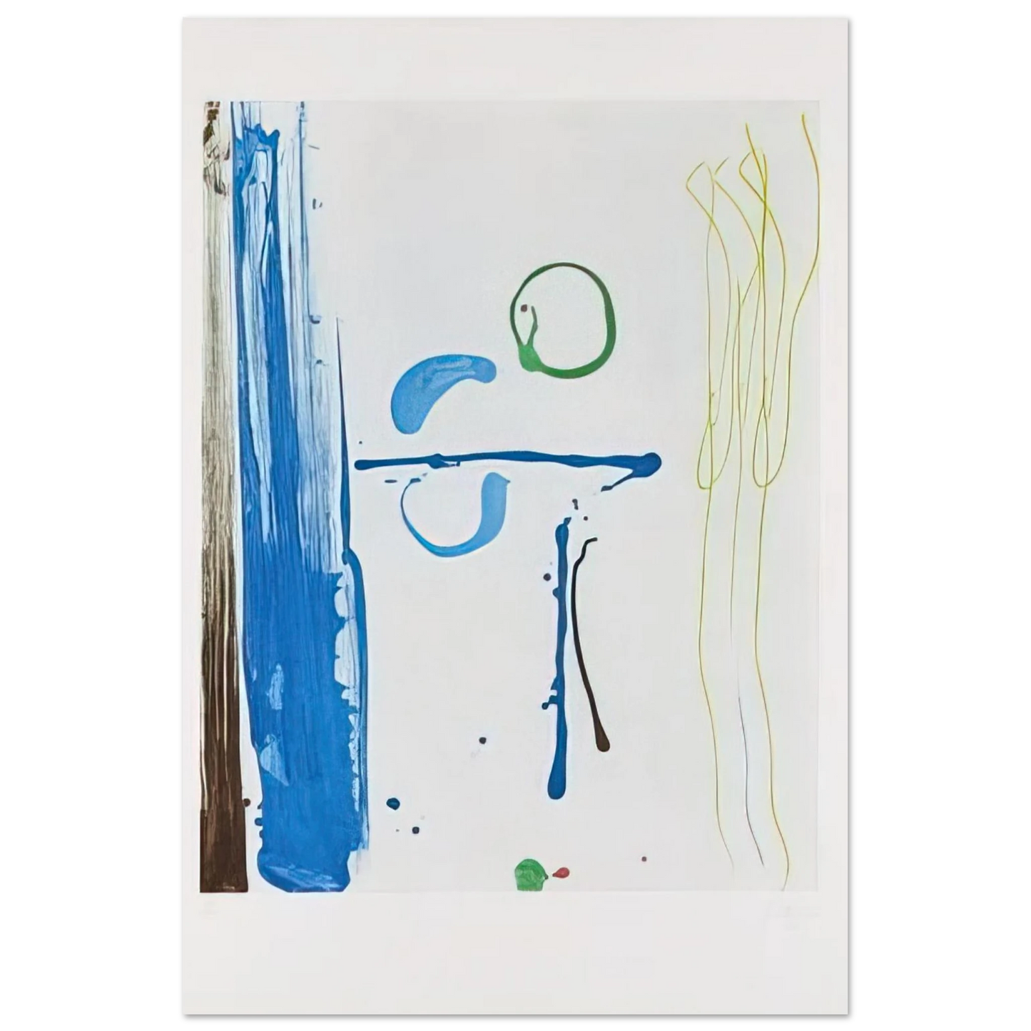Helen Frankenthaler - Sunshine After Rain - 1987 Wall art - 27x35 cm / 11x14 inches - Fine Art Poster - -