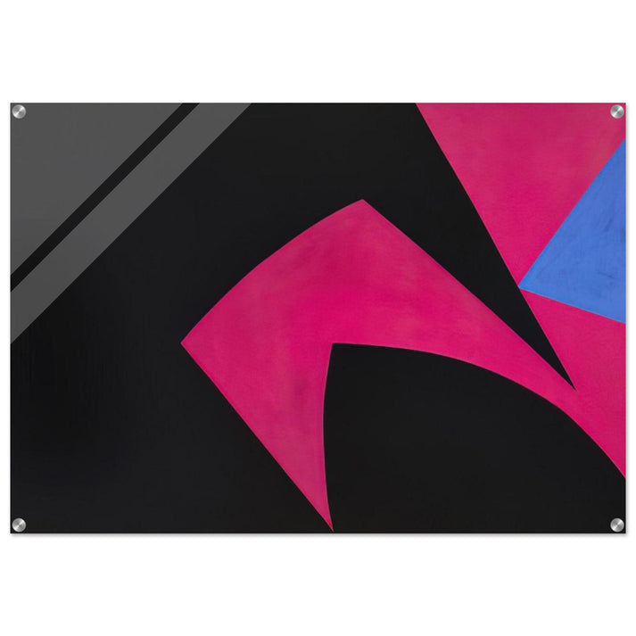 Magical Space Forms Black, Fuchsia - 1951 - Lorser Feitelson Acrylic Print - 70x100 cm / 28x40″ inches