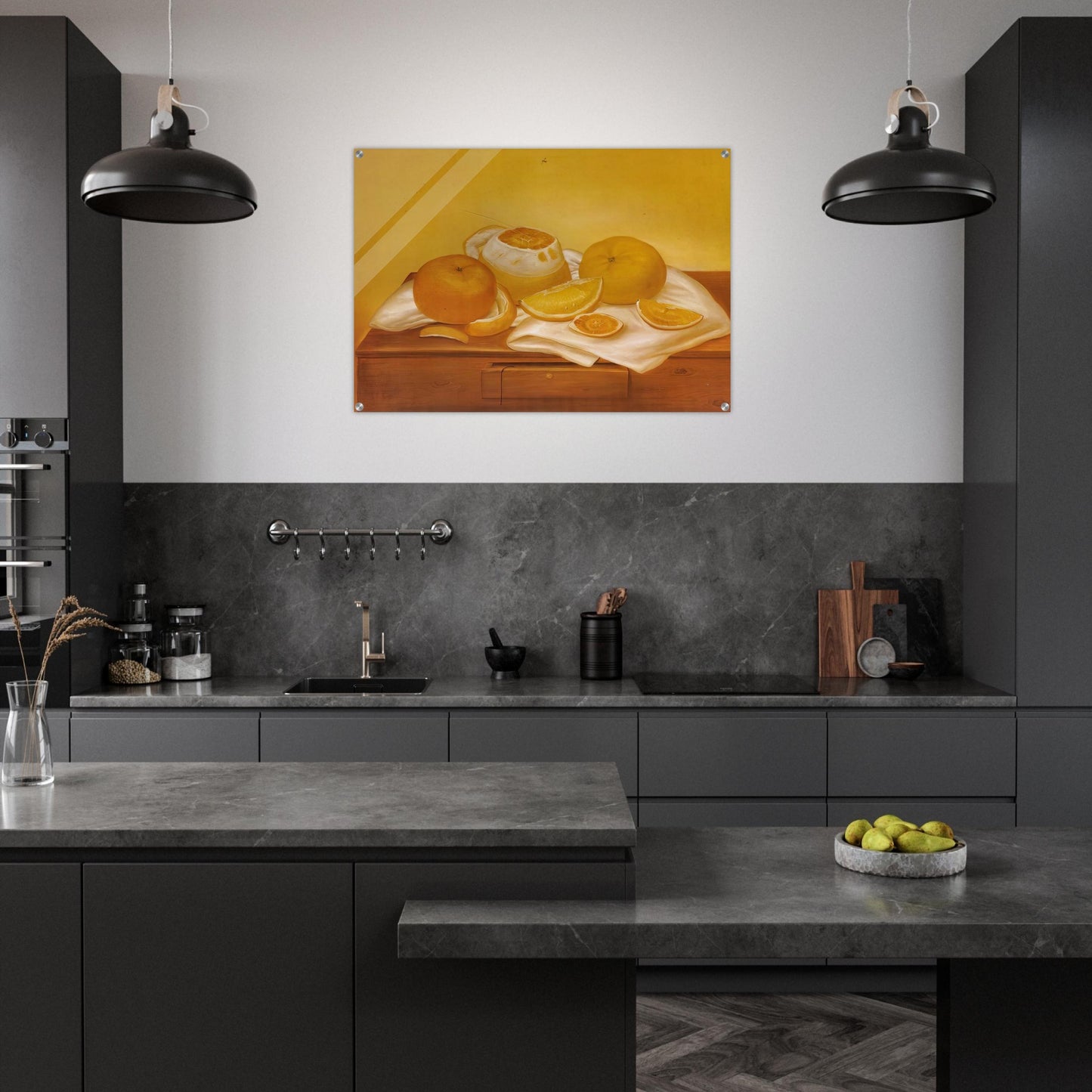 ORANGES - Fernando Botero Acrylic Print - 70x100 cm / 28x40″ inches