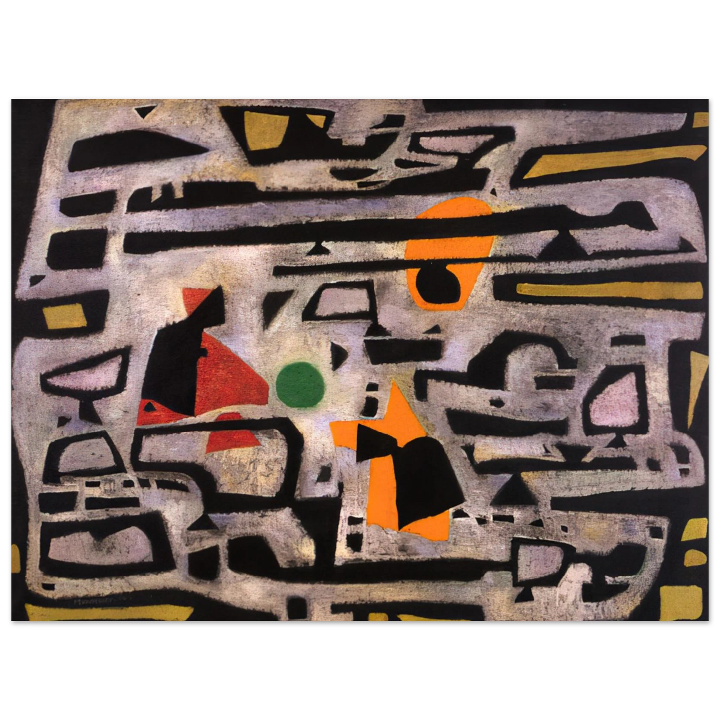 Alfred Manessier - Hiver - 1950 Fine Art Poster - Default Title