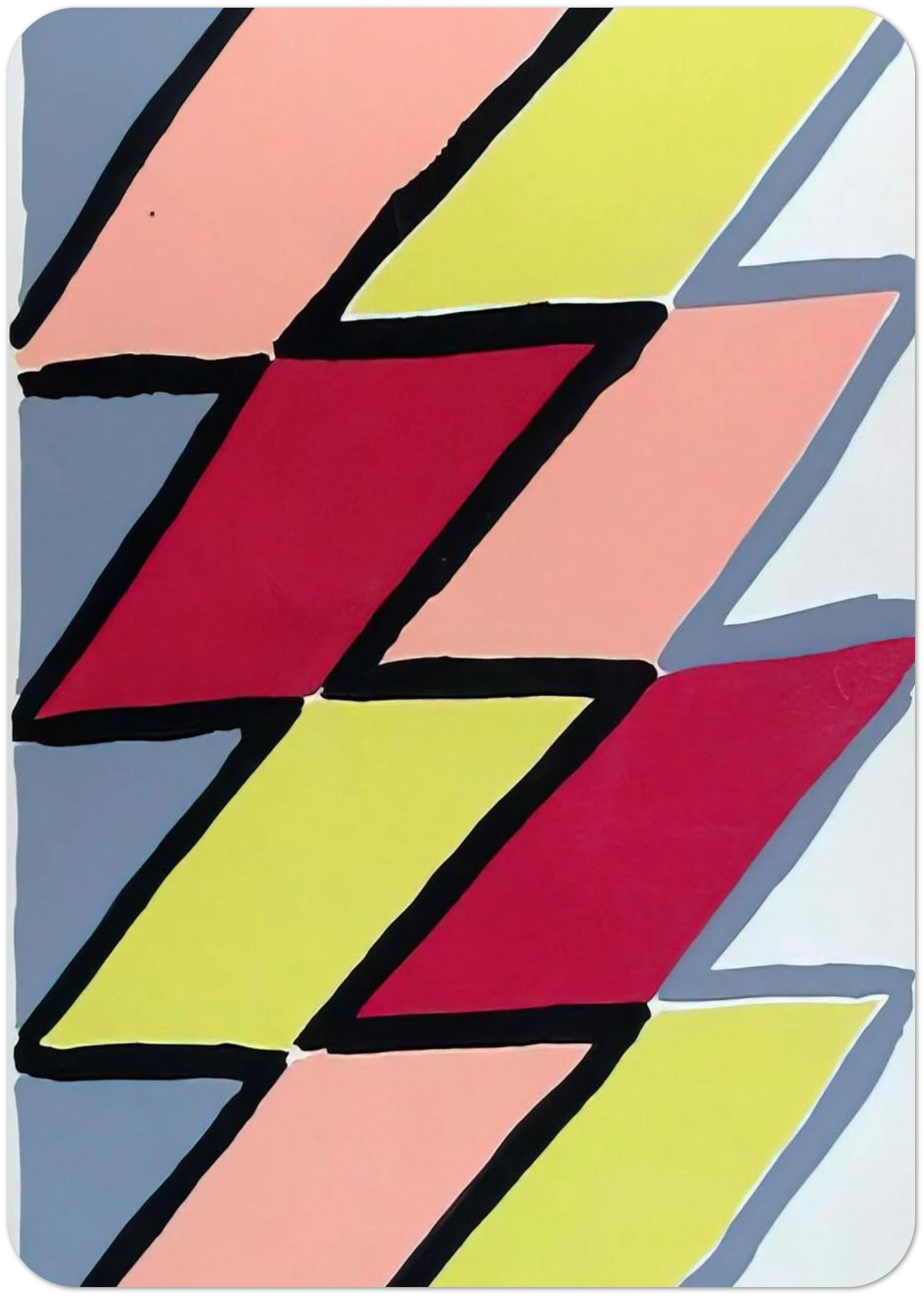 COMPOSITION 22 By Sonia Delaunay Pack of 10 Post Cards | Sonia Delaunay Post Cards | A6 (10.5 x 14.8 cm) - 4.1 x 5.8 inches