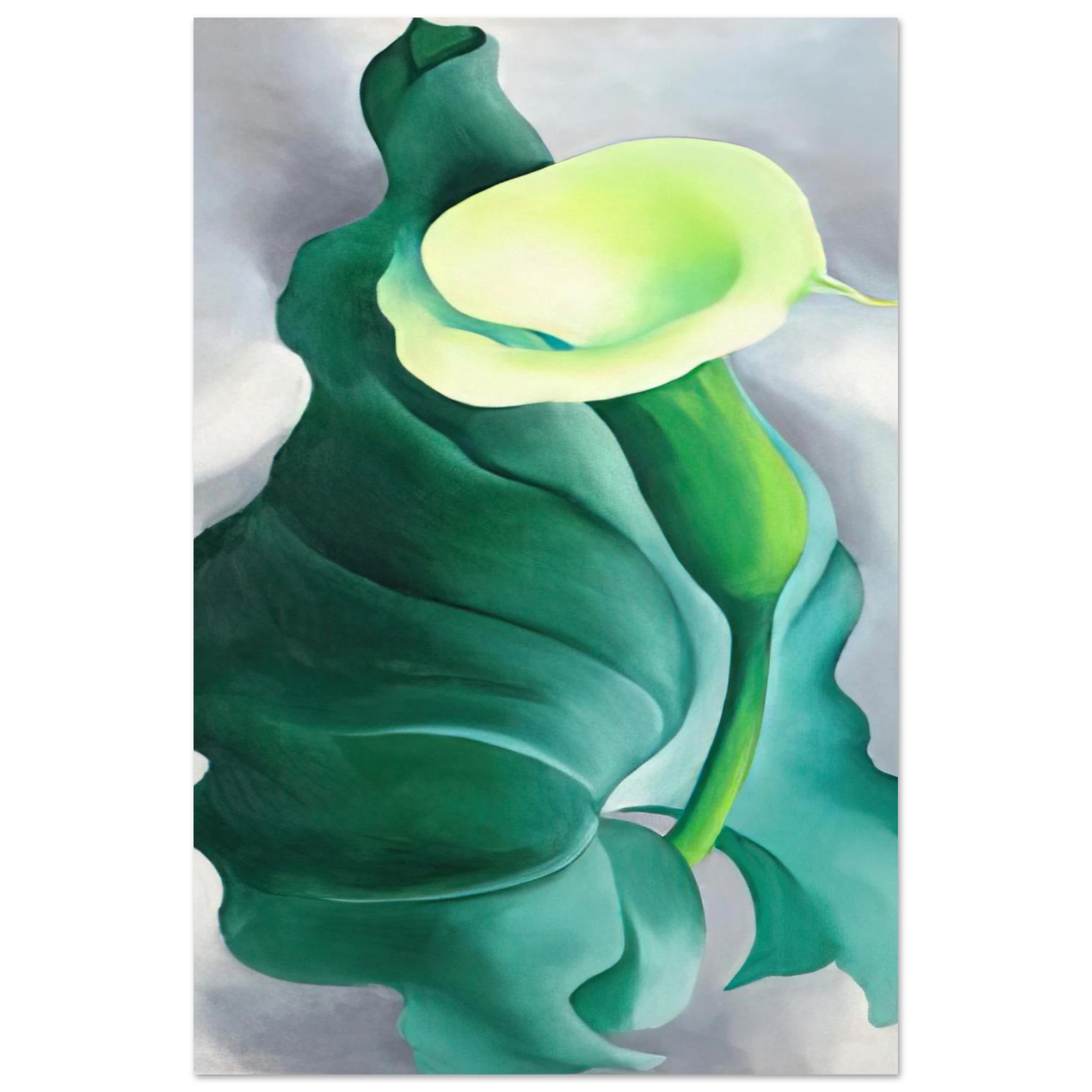 Georgia O'Keeffe - Calla Lily Lily-Yellow No. 2 Fine Art Poster - 40x60 cm / 16x24 inches