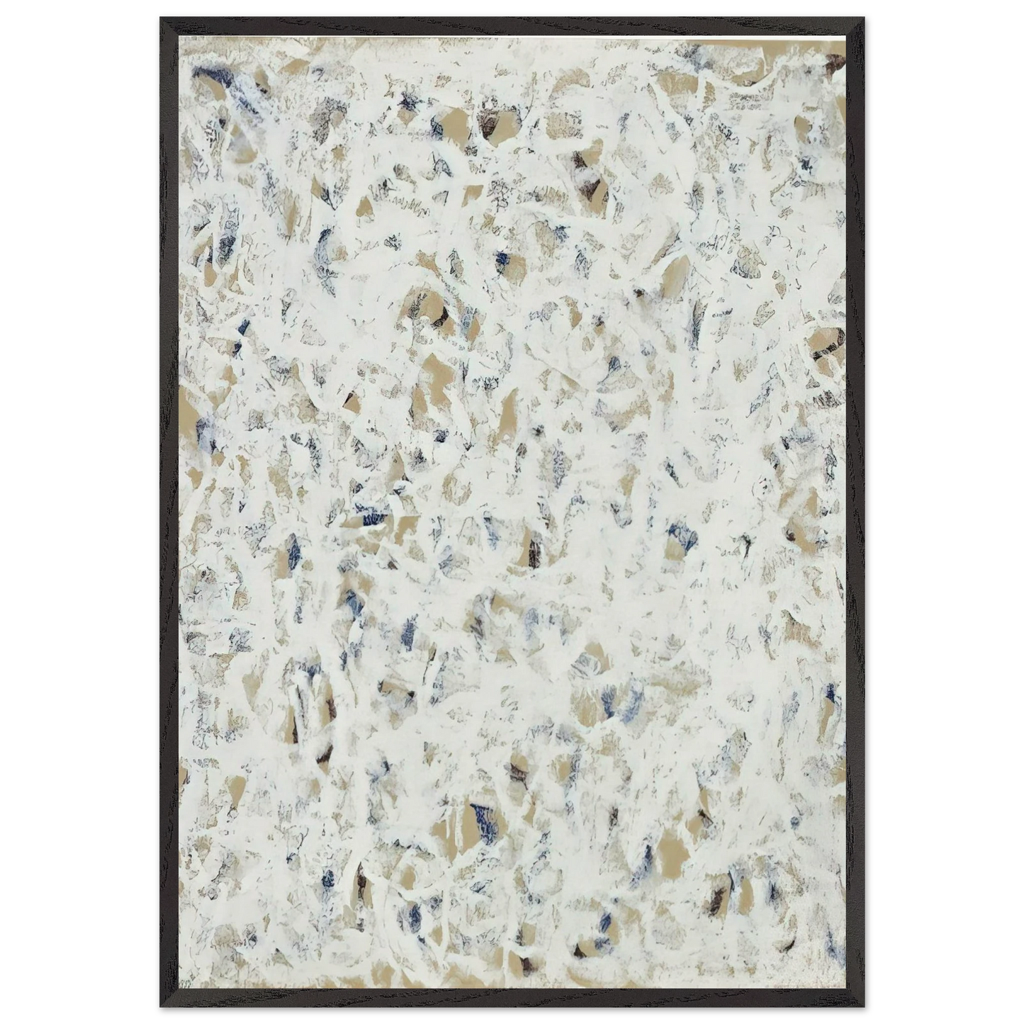 Untitled - 1960 N7 - Robert Ryman Framed Art Print – Black Wooden Frame - Default Title - -Framed Art Print