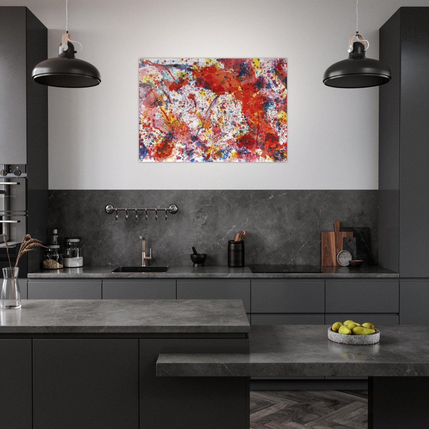 And Pink - Sam Francis Acrylic Print - 70x100 cm / 28x40″ inches