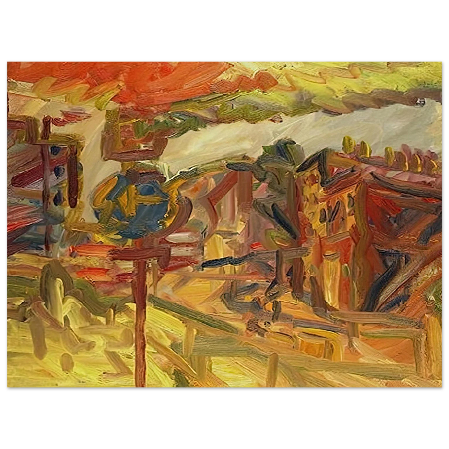 Frank Auerbach - THE AWNING Fine Art Poster - Default Title