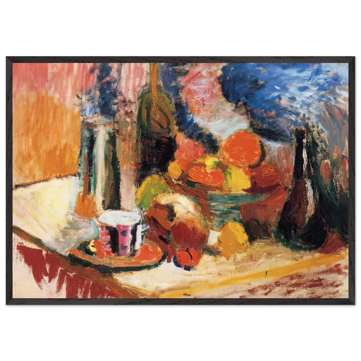 STILL LIFE WITH FRUIT 1896 - Henri Matisse 70x100 cm / 28x40 inches Framed Art Print – Black Wooden Frame
