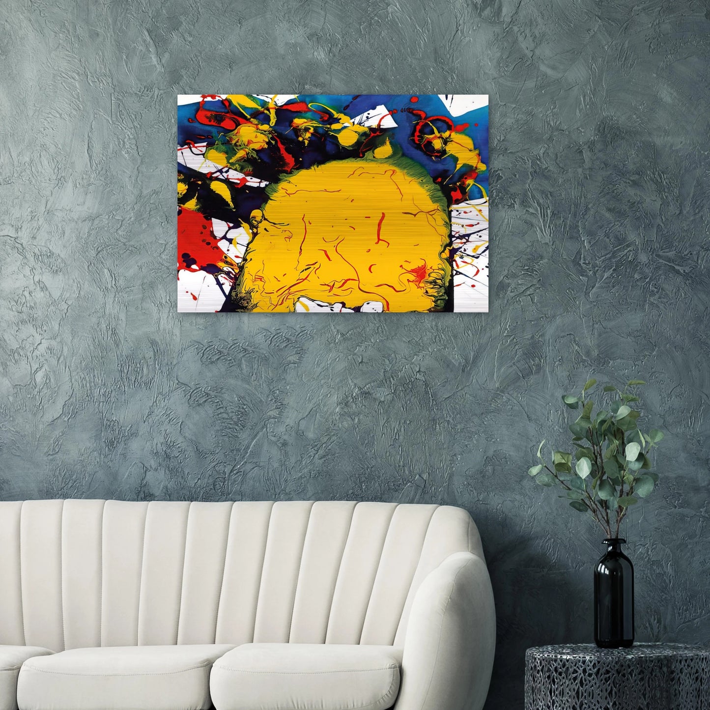 Untitled SFP94-141 SFF 1811 - Sam Francis Brushed Aluminum Print - 70x100 cm / 28x40 inches | Sam Francis Aluminum Print | Sam Francis Prints