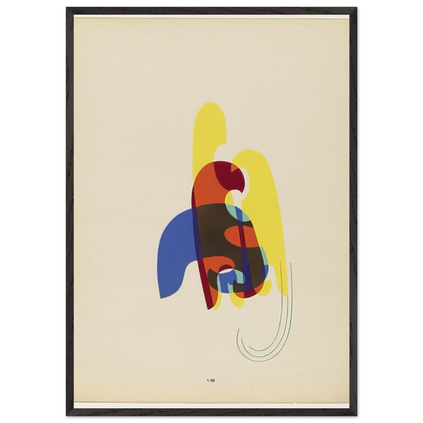 SHADOWS FROM THE PORTFOLIO REVOLVING DOORS 1926 - Man Ray 70x100 cm / 28x40 inches Framed Art Print – Black Wooden Frame