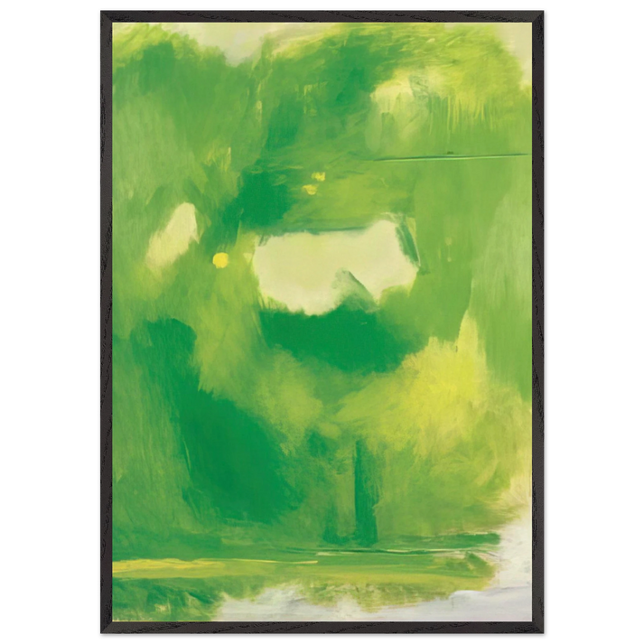 ANTES DE LA COSECHA 1999 - Esteban Vicente 70x100 cm / 28x40 inches Framed Art Print – Black Wooden Frame