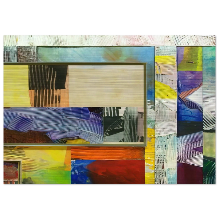 Time Before History - Sam Gilliam Brushed Aluminum Print - 70x100 cm / 28x40 inches | Sam Gilliam Aluminum Print | Sam Gilliam Prints