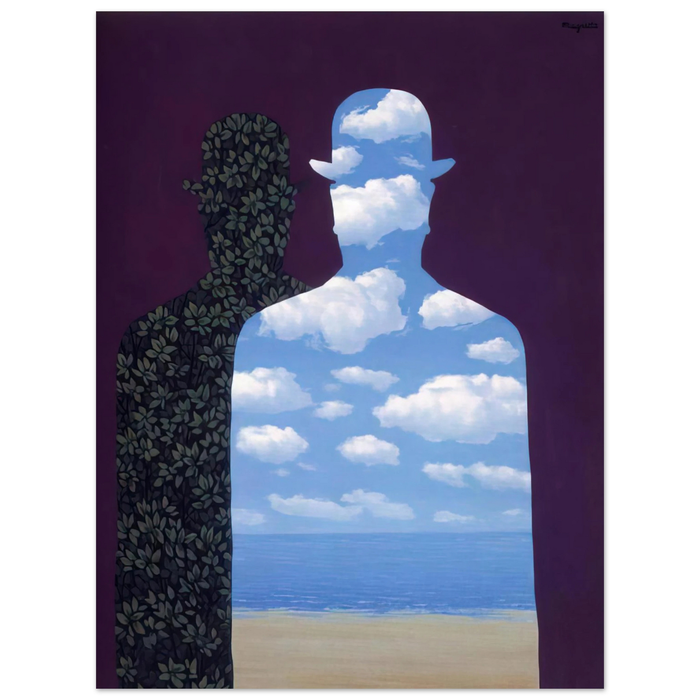 Rene Magritte - HIGH SOCIETY 1962 Fine Art Poster - Default Title