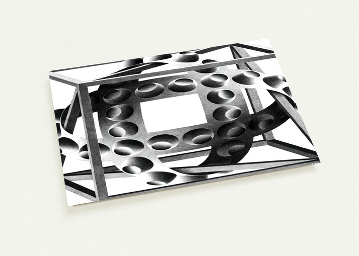 CUBE WITH MAGIC RIBBONS By MC Escher Pack of 10 Post Cards | MC Escher Post Cards | A6 (10.5 x 14.8 cm) - 4.1 x 5.8 inches