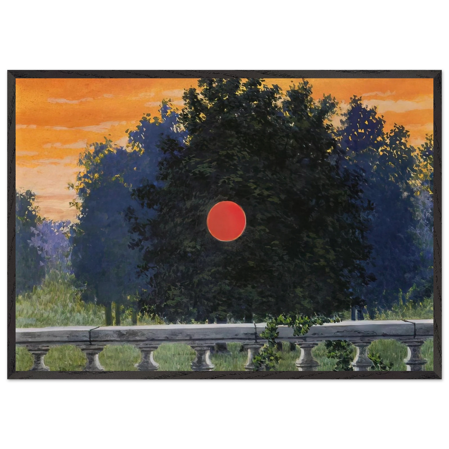 BANQUET 1955 - Rene Magritte 70x100 cm / 28x40 inches Framed Art Print – Black Wooden Frame