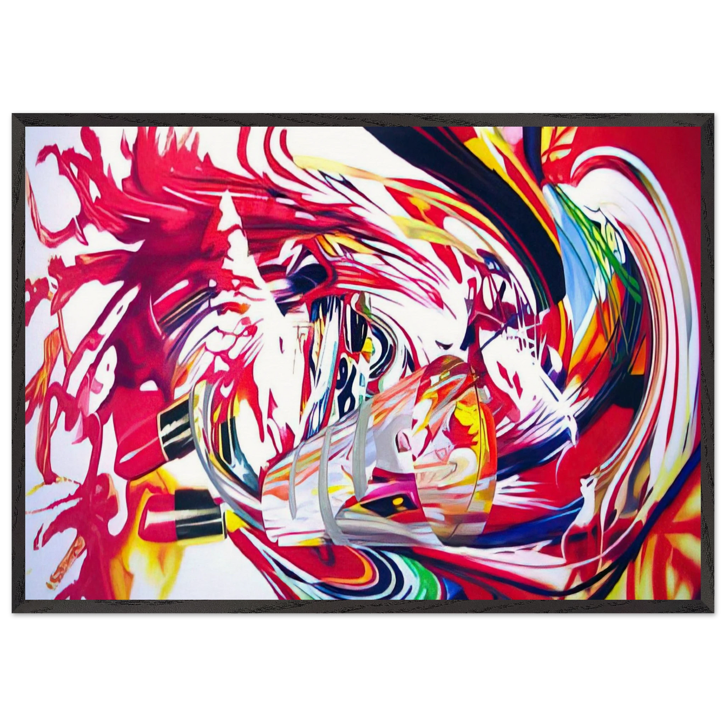 Womens Intuition after Aspen - James Rosenquist Framed Art Print – Black Wooden Frame - Default Title - -Framed Art Print