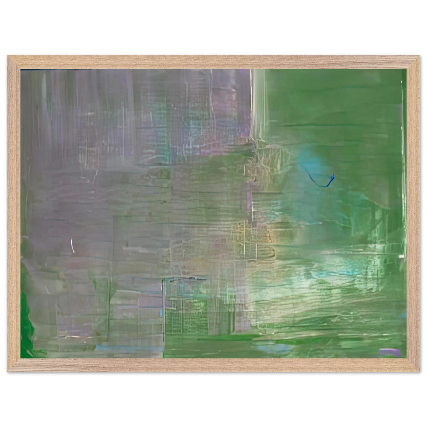 Helen Frankenthaler - Claude's Message, 1976- Wall Art - 21x29.7 cm / 8x12" - Premium Wooden Framed Poster With Fine Art Paper - Wood frame