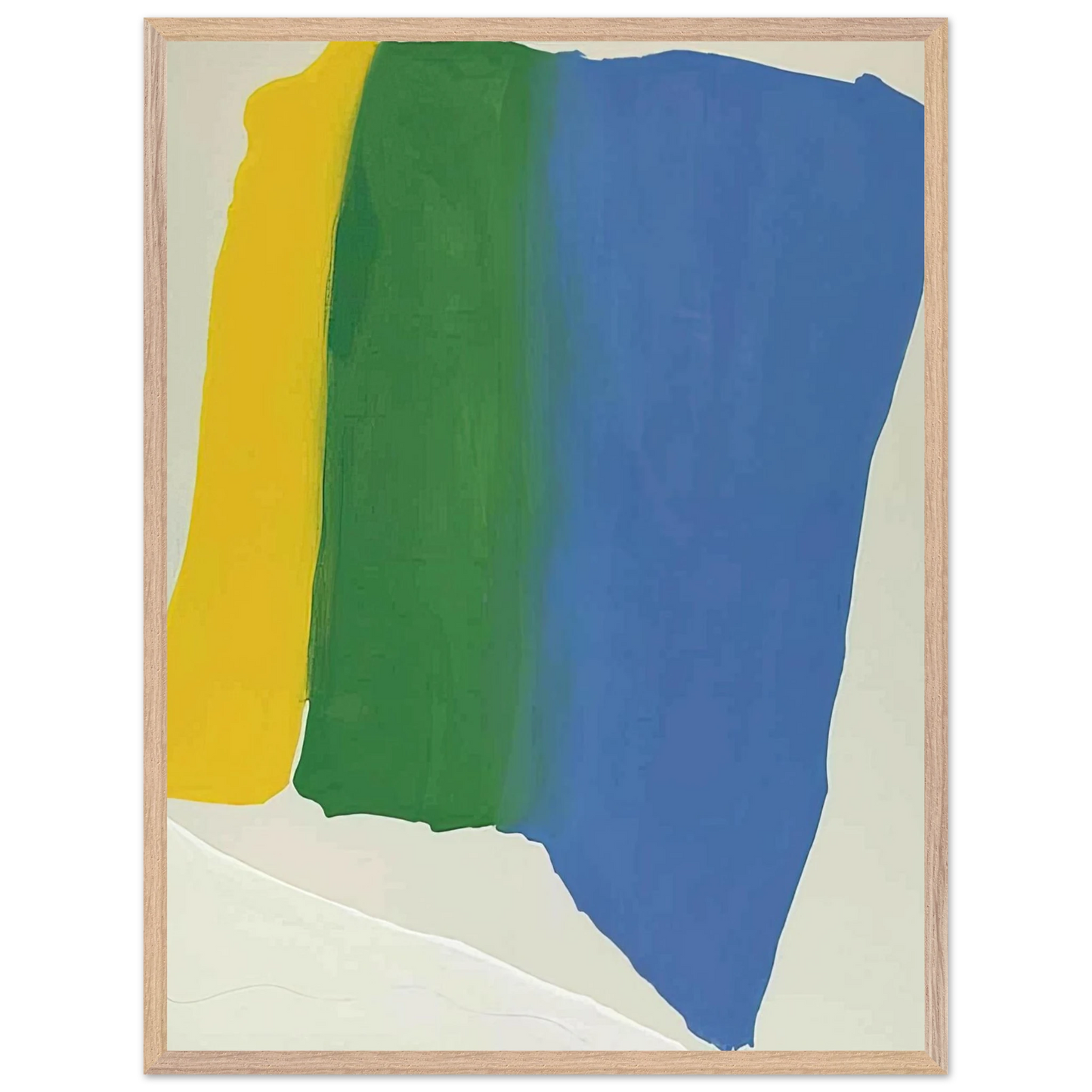 Helen Frankenthaler - Summer Insignia - 1969 Wall art - 27x35 cm / 11x14 inches - Premium Wooden Framed Poster With Fine Art Paper - Wood frame