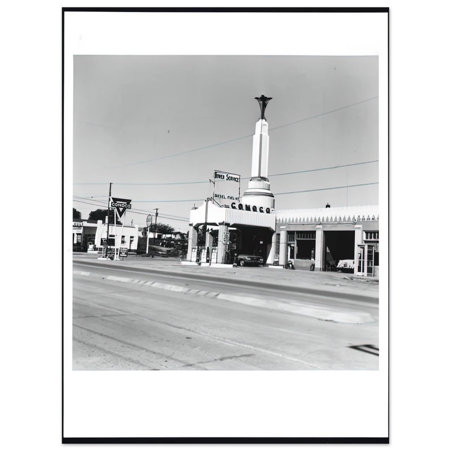 Edward Ruscha - CONOCO SHAMROCK TEXAS FROM FIVE VIEWS FROM THE PANHANDLE SERIES Fine Art Poster - Default Title