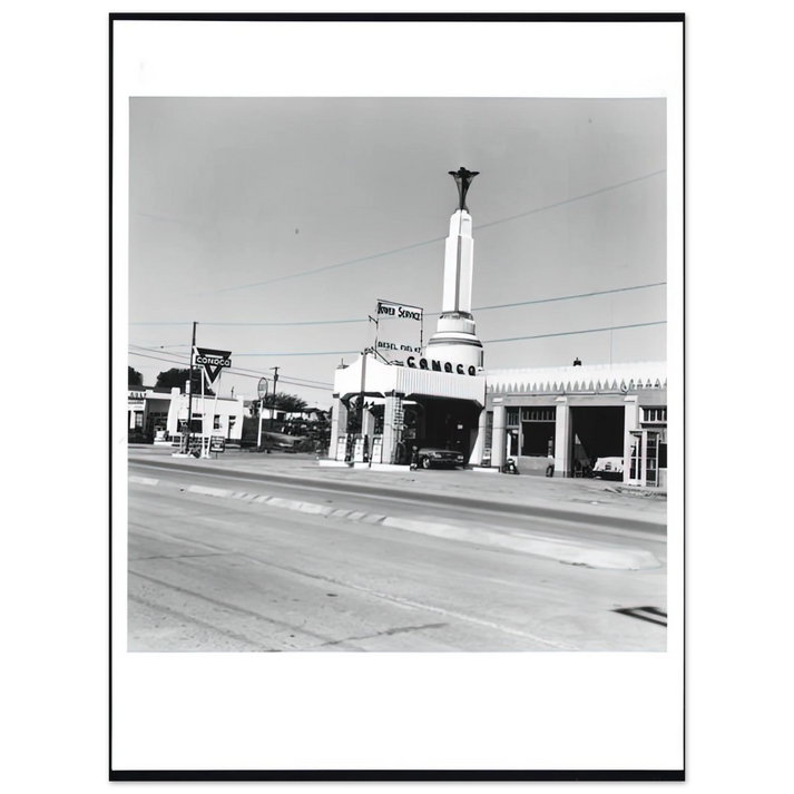 Edward Ruscha - CONOCO SHAMROCK TEXAS FROM FIVE VIEWS FROM THE PANHANDLE SERIES 75x100 cm / 30x40inches Fine Art Poster