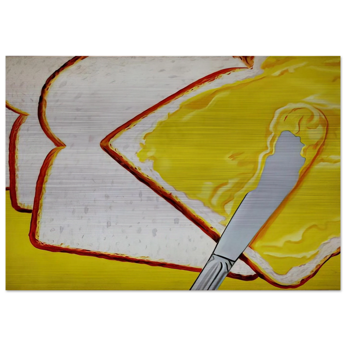 White Bread - James Rosenquist Brushed Aluminum Print - 70x100 cm / 28x40 inches | James Rosenquist Aluminum Print | James Rosenquist Prints