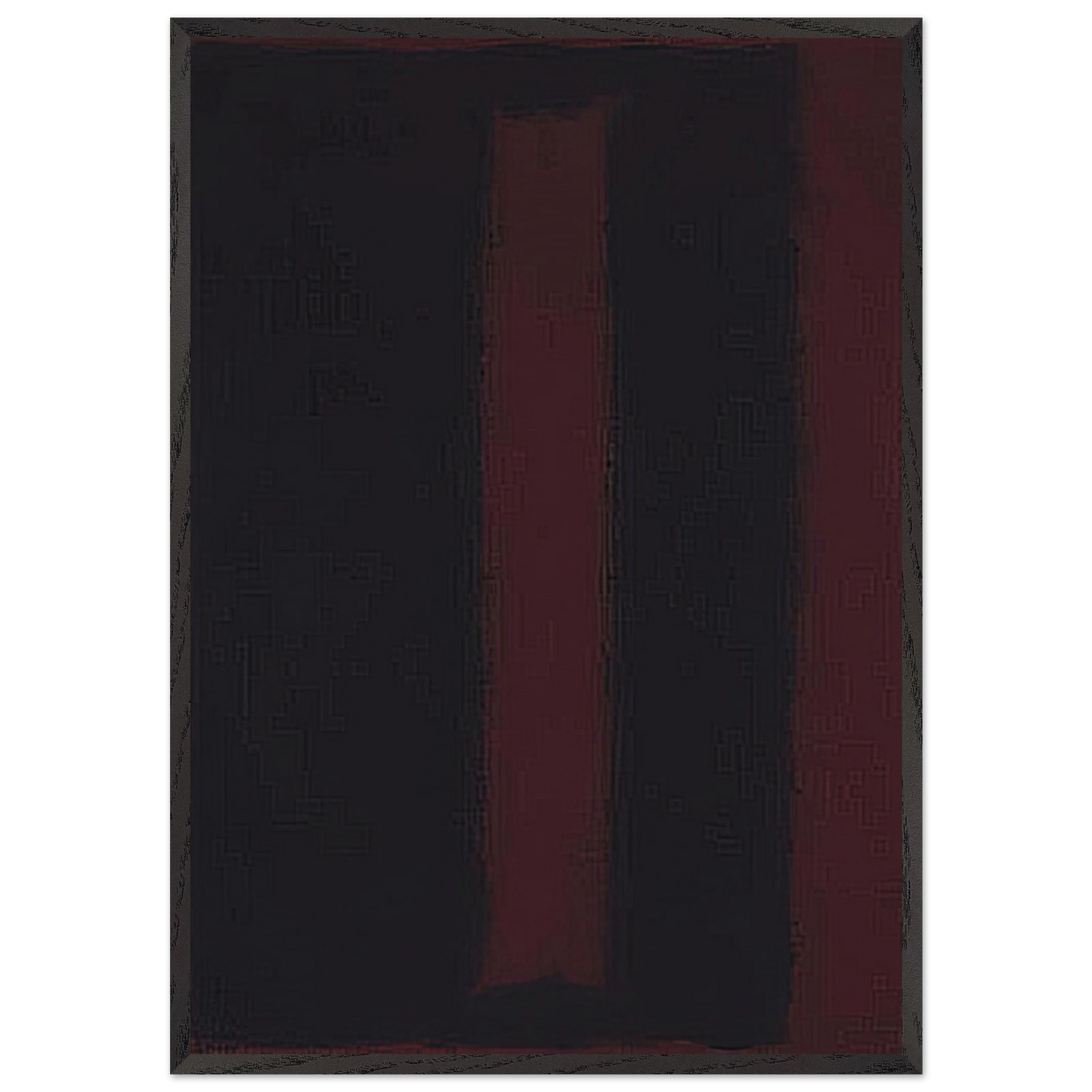 Black on Maroon - 1959 - Mark Rothko 70x100 cm / 28x40 inches Framed Art Print – Black Wooden Frame