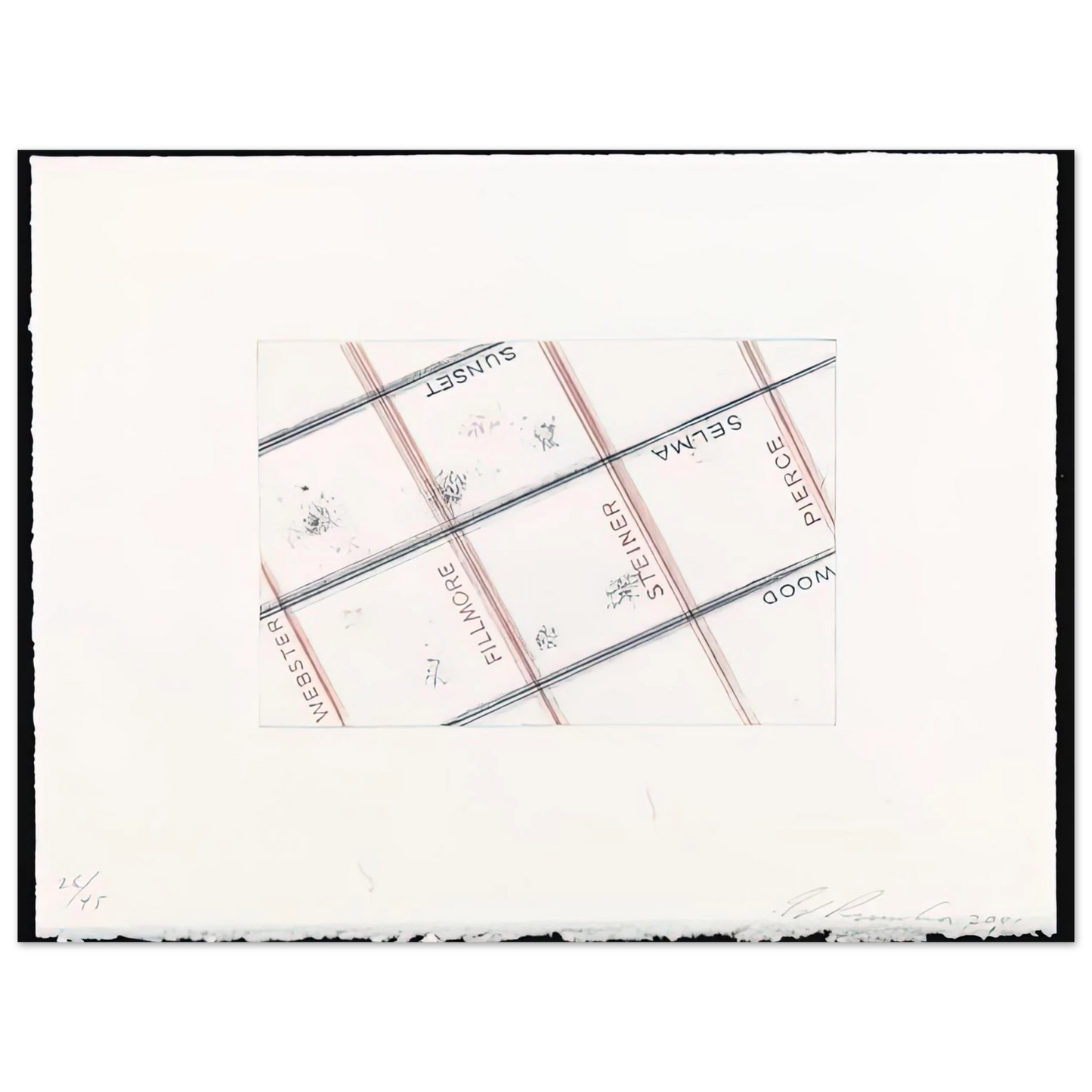 Edward Ruscha - PIERCE FROM LOS FRANCISCO SAN ANGELES PORTFOLIO Fine Art Poster - Default Title