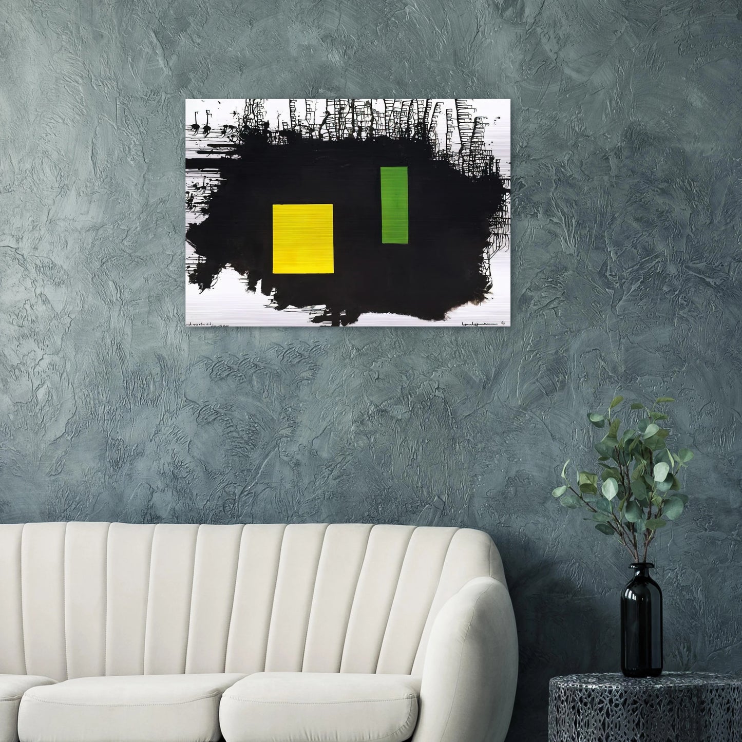 To J.F.K. - A Thousand Roots Did Die With Thee - Hans Hofmann Brushed Aluminum Print - 70x100 cm / 28x40 inches | Hans Hofmann Aluminum Print | Hans Hofmann Prints