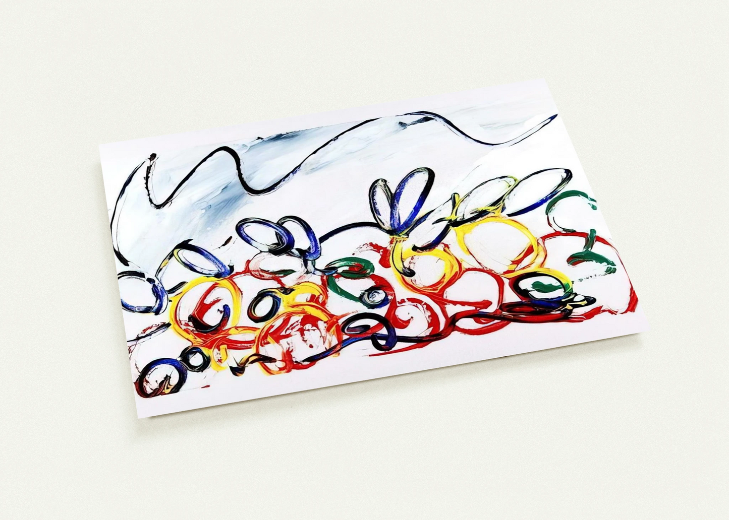 Acerbo - 1983 By Mario Schifano Pack of 10 Post Cards | Mario Schifano Post Cards | A6 (10.5 x 14.8 cm) - 4.1 x 5.8 inches