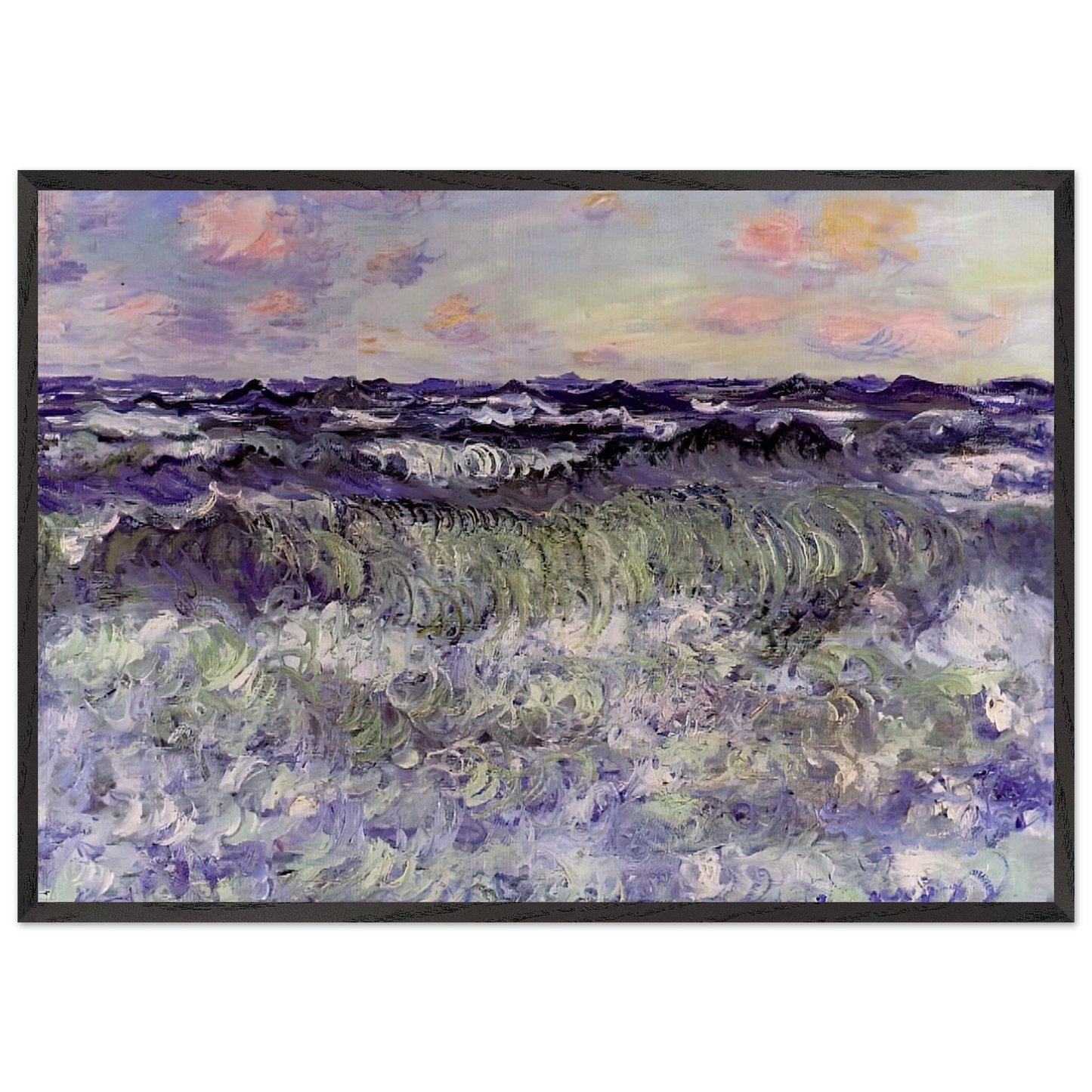 Sea Study - claude monet Framed Art Print – Black Wooden Frame - Default Title - -Framed Art Print