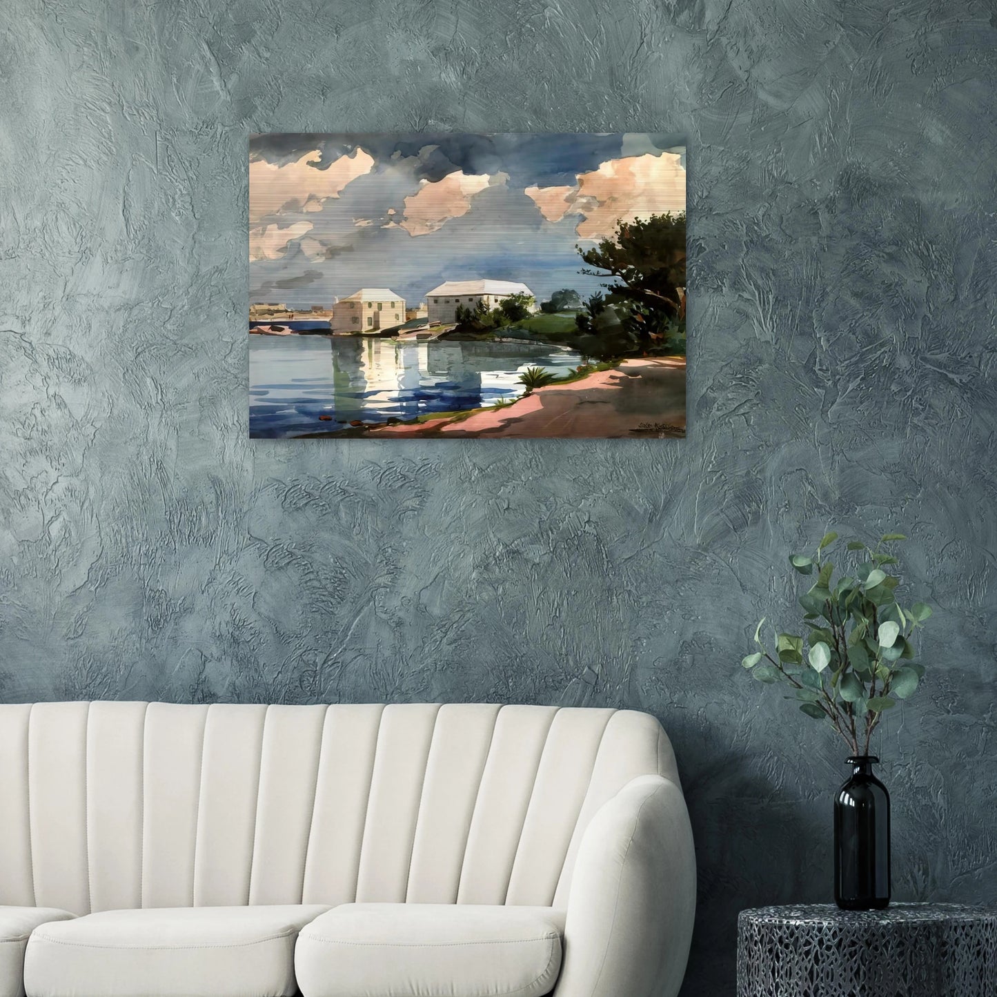 SALT KETTLE BERMUDA - Winslow Homer Brushed Aluminum Print - 70x100 cm / 28x40 inches | Winslow Homer Aluminum Print | Winslow Homer Prints