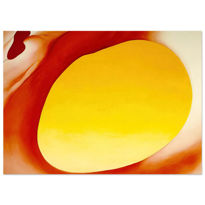 Georgia O'Keeffe - Pelvis Series - Red with Yellow Fine Art Poster