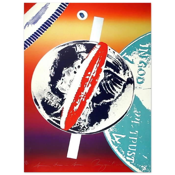 James Rosenquist - Spinning Faces in Space 75x100 cm / 30x40inches Fine Art Poster