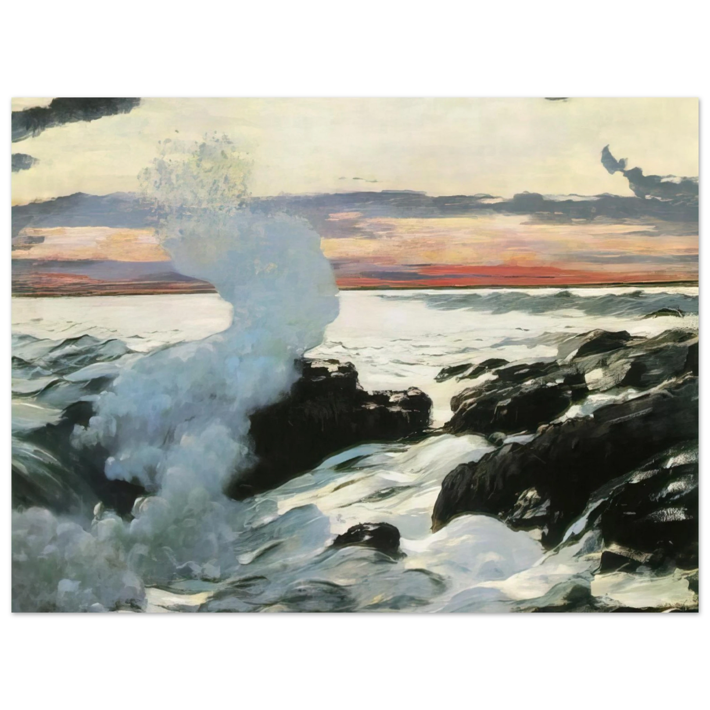 Winslow Homer - WEST POINT PROUT S NECK Fine Art Poster - Default Title