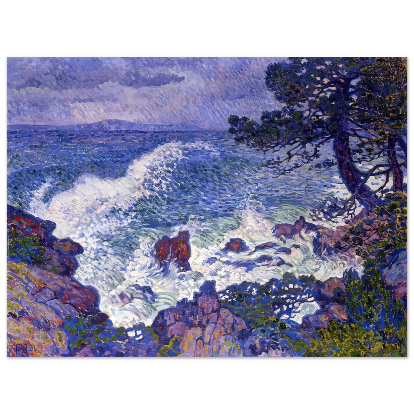 Theo van Rysselberghe - EAST WIND 1904 Fine Art Poster - Default Title