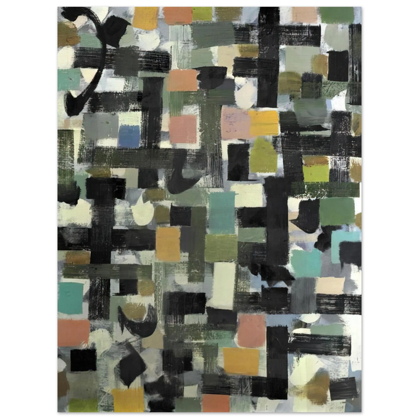 Bradley Walker Tomlin - Shapes - 1950 Fine Art Poster - Default Title