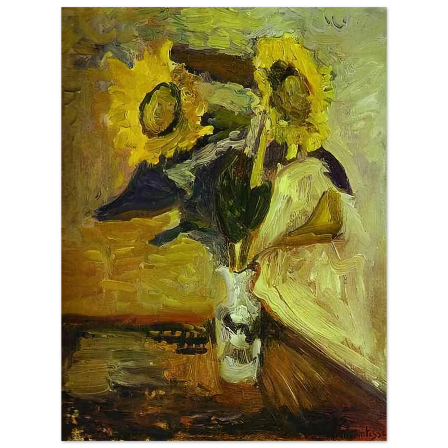 Henri Matisse - VASE OF SUNFLOWERS 1898 Fine Art Poster - Default Title