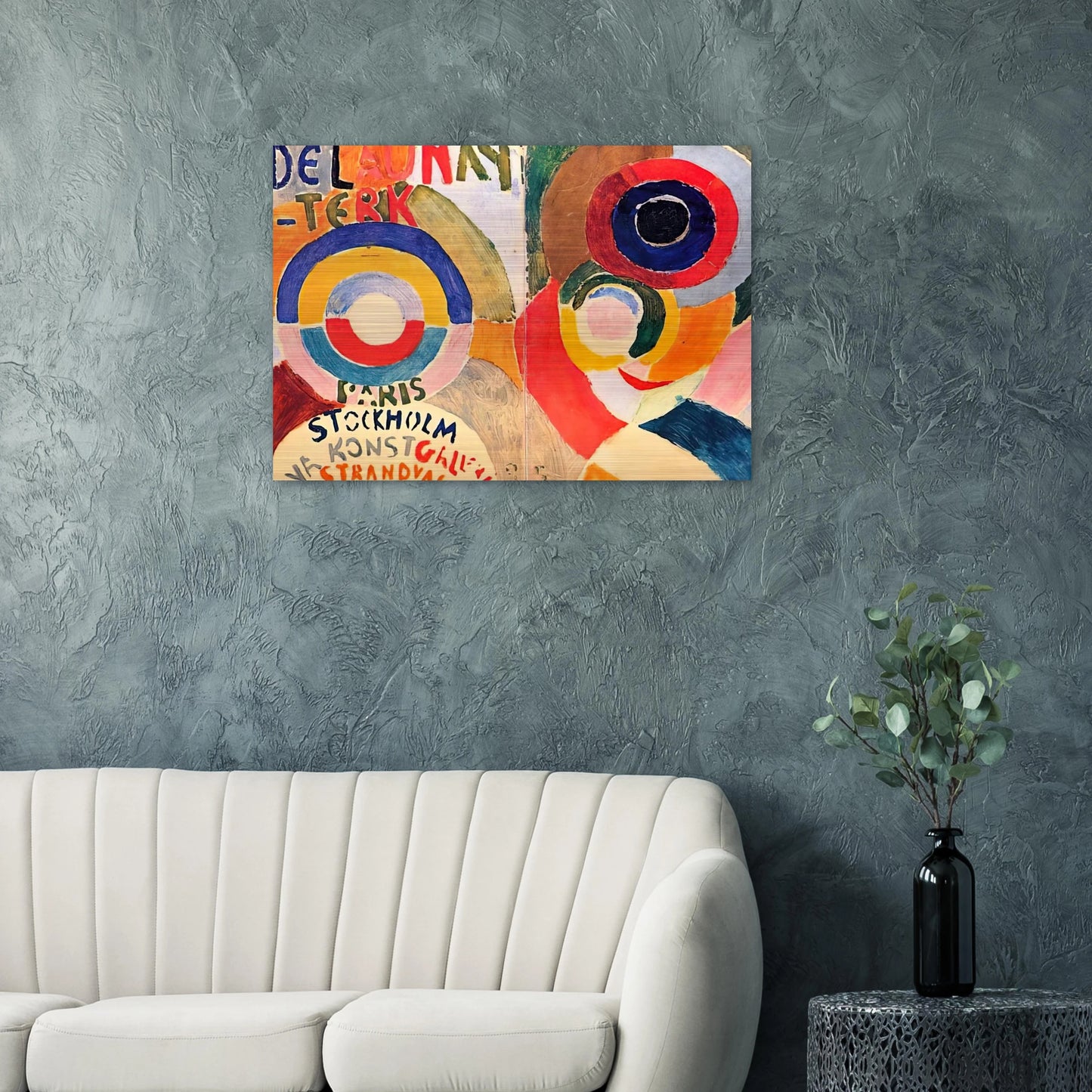 MODERNISM - Sonia Delaunay Brushed Aluminum Print - 70x100 cm / 28x40 inches | Sonia Delaunay Aluminum Print | Sonia Delaunay Prints