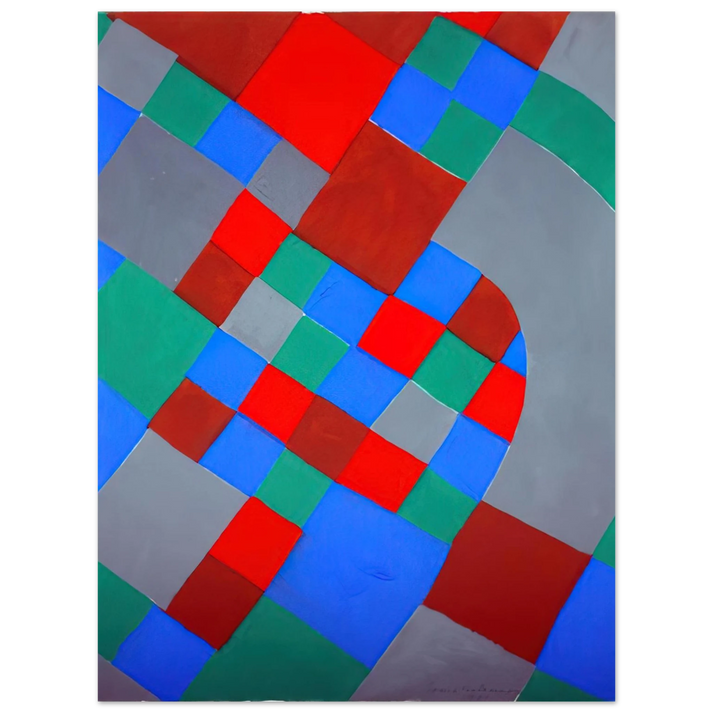 Sonia Delaunay - WORD POETRY POETRY OF COLORS 75x100 cm / 30x40inches Fine Art Poster