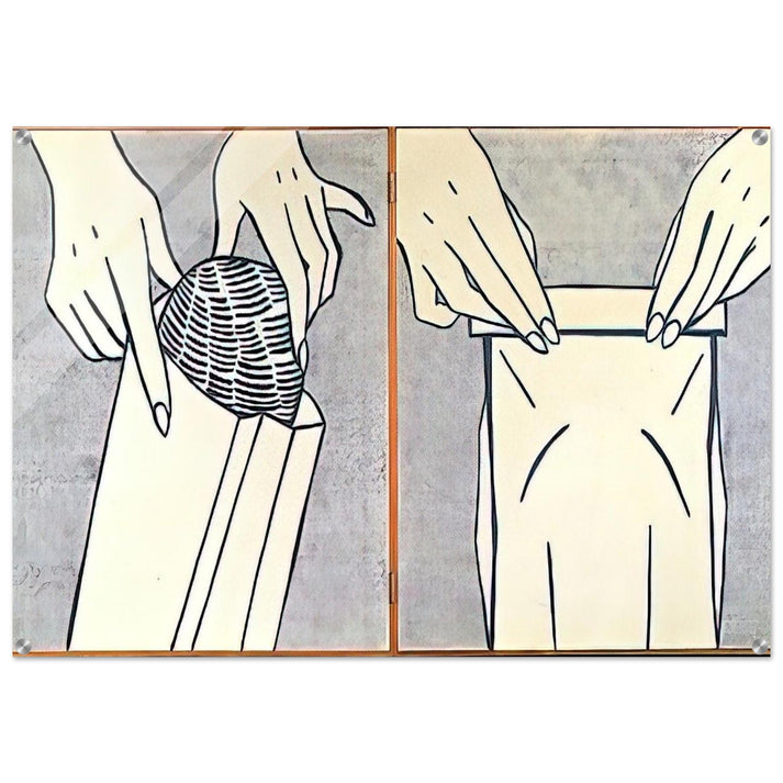 BREAD IN BAG 1961 - Roy Lichtenstein Acrylic Print - 70x100 cm / 28x40″ inches