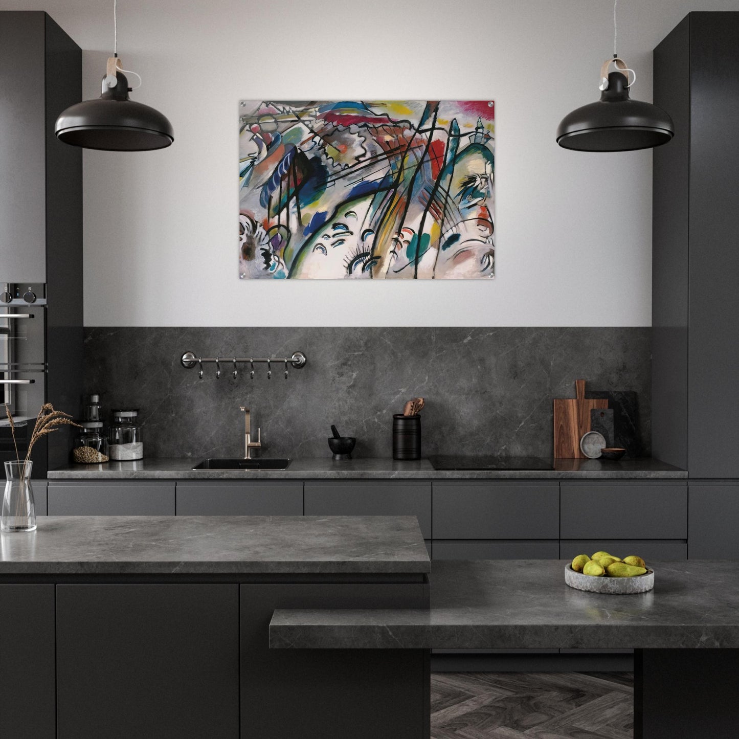 IMPROVISATION 28 SECOND VERSION 1912 - Wassily Kandinsky Acrylic Print - 70x100 cm / 28x40″ inches