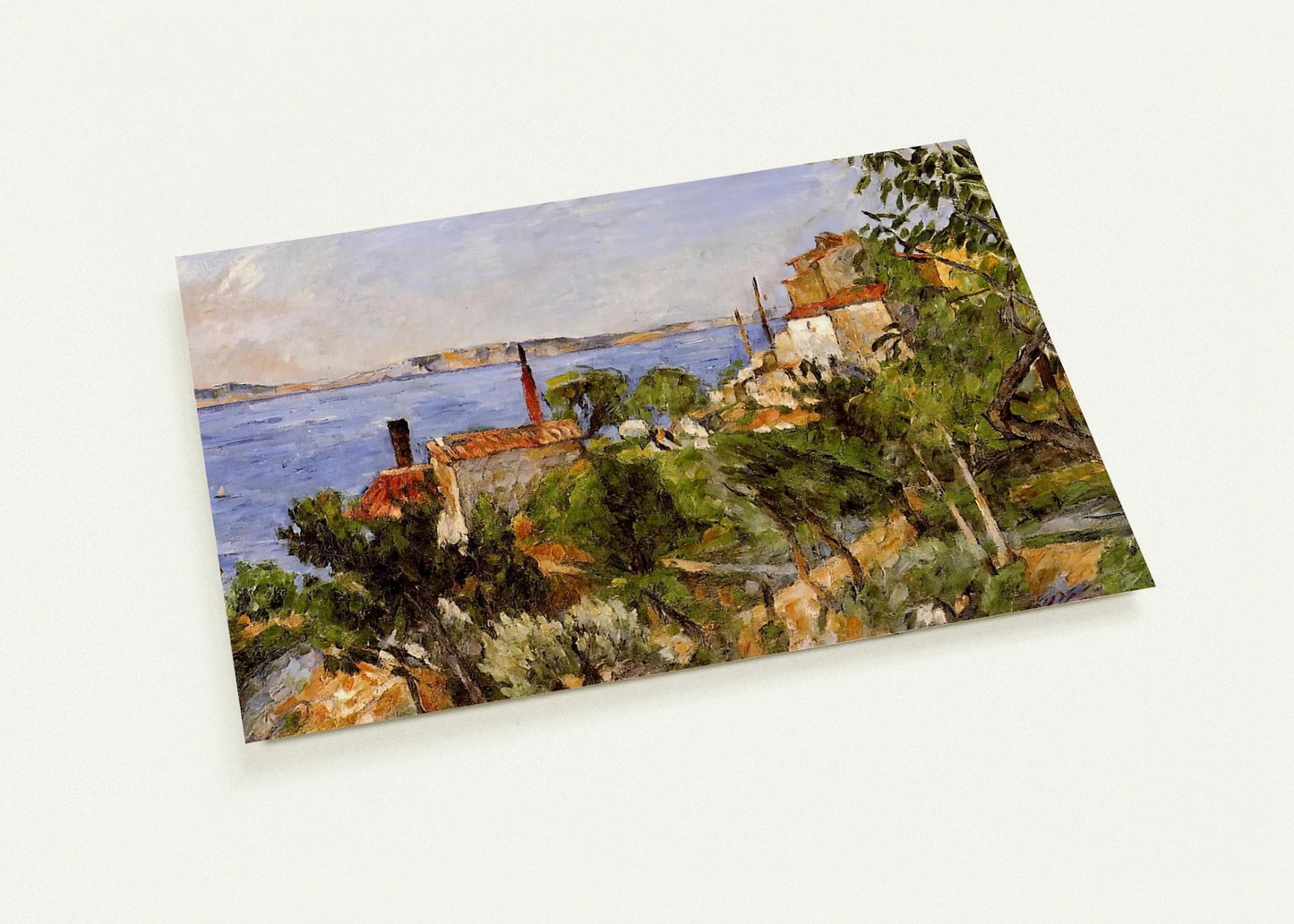 Landscape. Study after Nature By Paul Cézanne Pack of 10 Post Cards | Paul Cézanne Post Cards | A6 (10.5 x 14.8 cm) - 4.1 x 5.8 inches