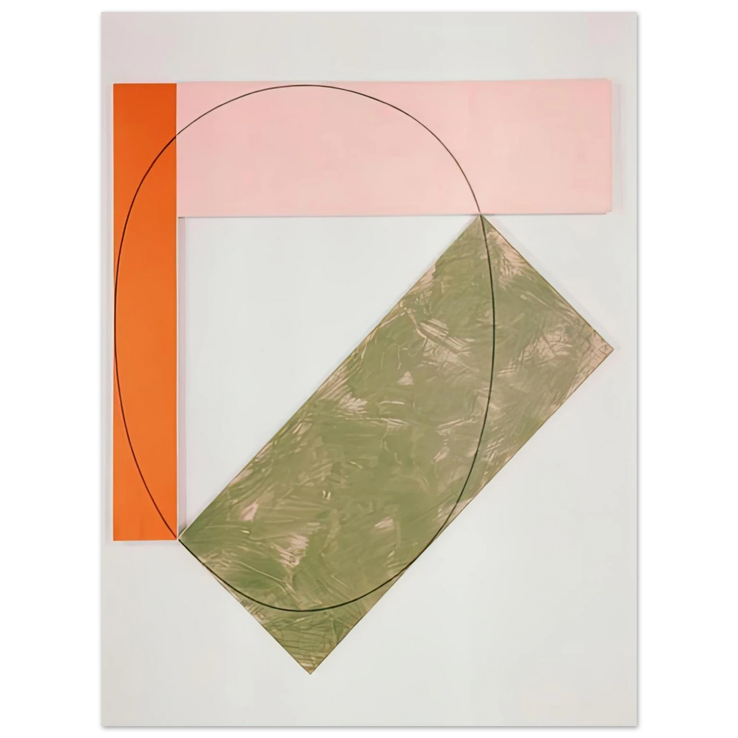 Robert Mangold - THREE COLOR FRAME PAINTING 1985 Fine Art Poster - Default Title